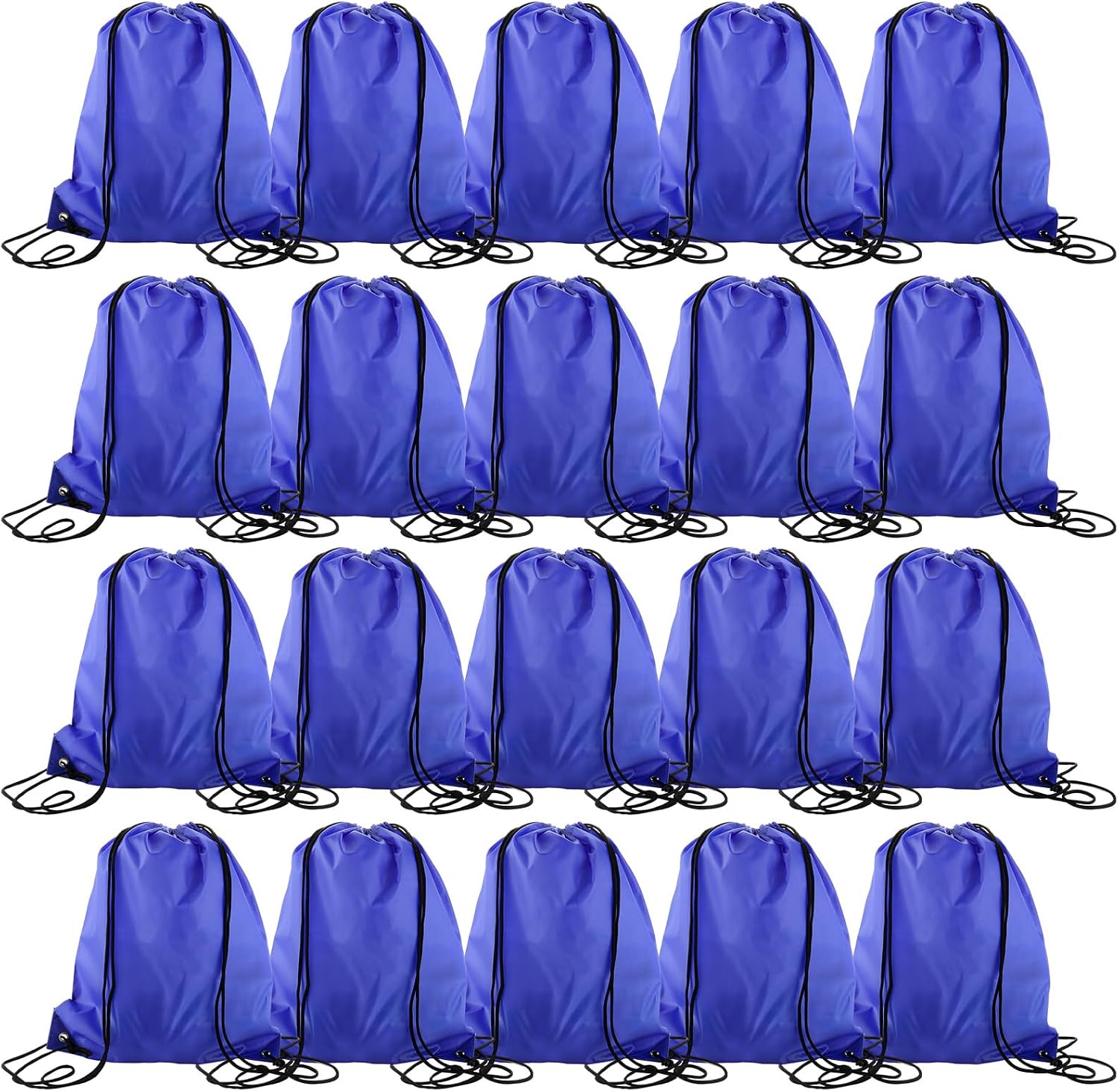 Sac de sport à cordon – pour enfant, résistant à l'eau, Lot de 20