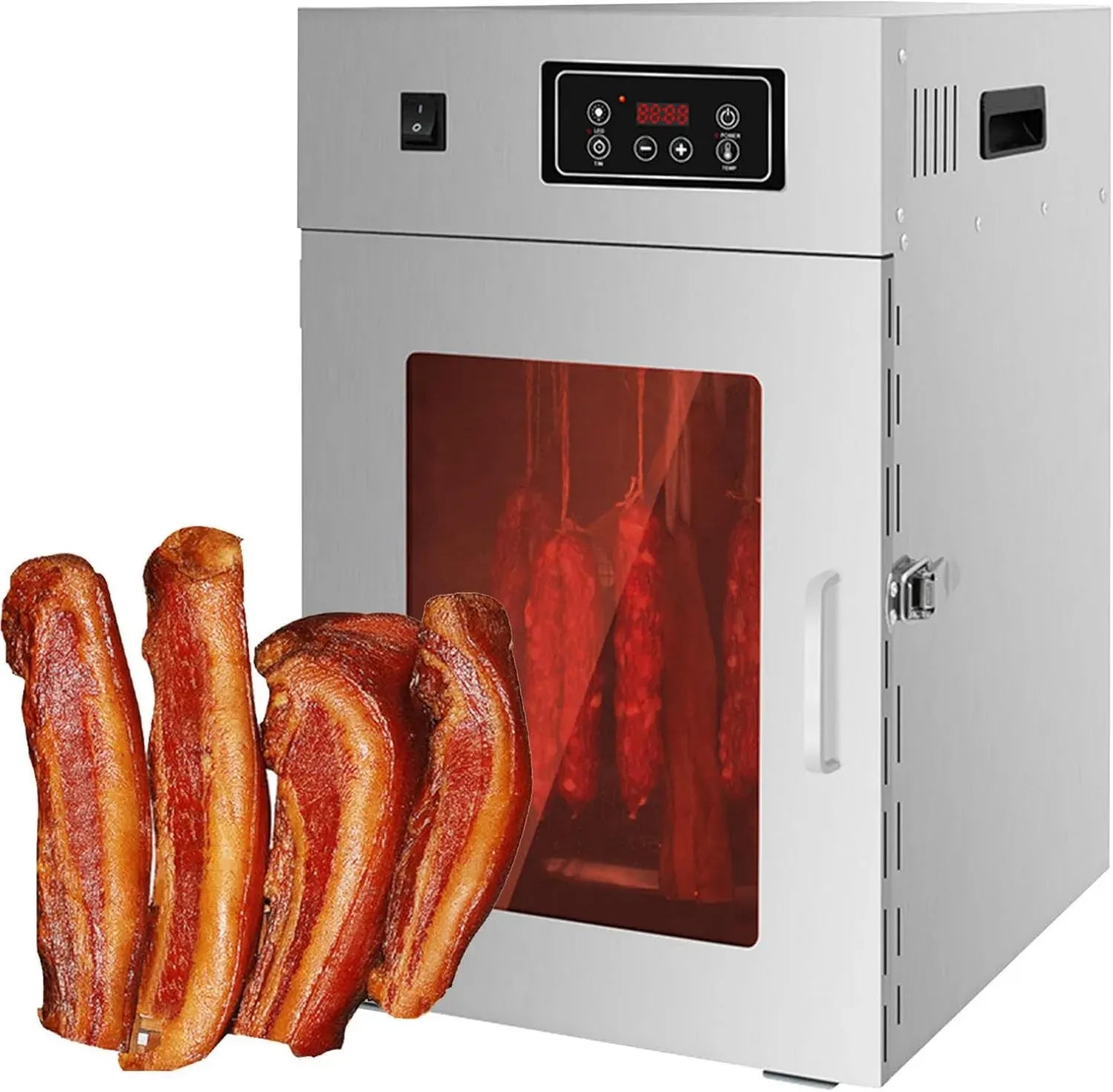 Déshydrateur Alimentaire en Acier Inoxydable, Grande Capacité pour Usage Professionnel, Température Réglable 30-90°C