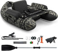 COSTWAY Kayak Gonflable avec Accessoires, 150 kg Poids Maximal, Avec Palmes et Pagaies en Aluminium
