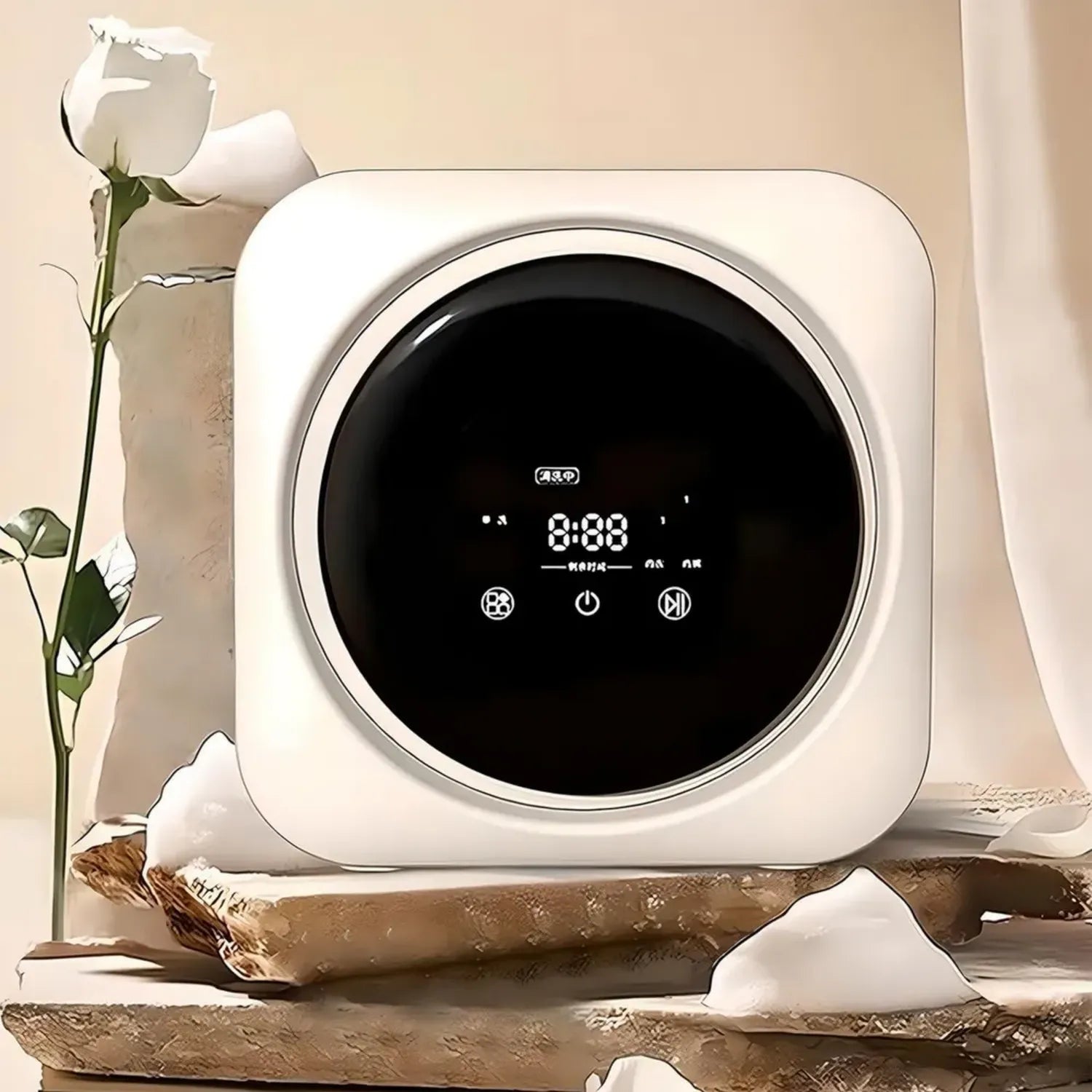 Lave-linge mural compact 170W, sèche-linge portable avec 4 modes pour dortoirs et vacances