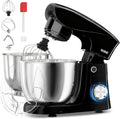 Robot Pâtissier 1500W avec Deux Bols 4,5L et 5L en Inox, 10+ Vitesses, Tête Inclinable, Kit Pétrissage Complet