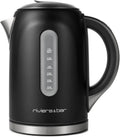 Bouilloire électrique 1,5L Riviera & Bar MILA - Température ajustable de 50 à 100°C, écran numérique, fonction maintien au chaud, protection surchauffe, design élégant - 2200W - Noir