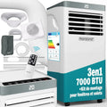 Climatiseur Portable MONZANA 4-en-1 7000 BTU/h avec Télécommande