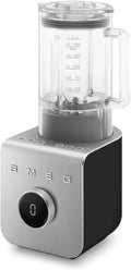 Smeg Blender Haute Performance 1400W, 5 Programmes, 9 Vitesses, Carafe Amovible, Noir