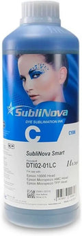 Encre de Sublimation Cyan 1L InkTec SubliNova Smart pour Imprimante Epson