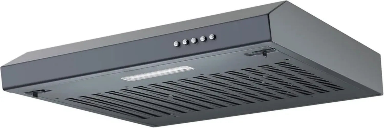 Hotte aspirante intégrée Respekta Sina 60 cm, noire mat, évacuation et recyclage, classe A+