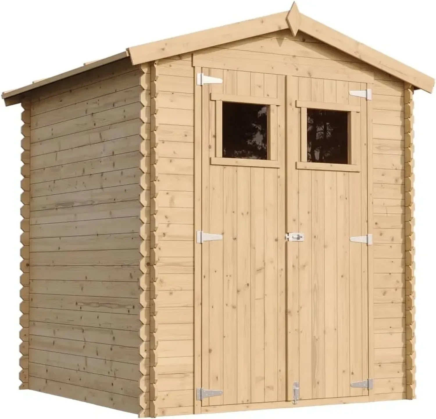 Abri de Jardin en Bois TIMBELA M320 - 2,82 m² pour Outils et Vélos, Dimensions I186xL196xH218 cm