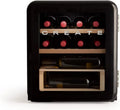 Cave à Vin Électrique Rétro - 12 Bouteilles, Design Élégant, 48L
