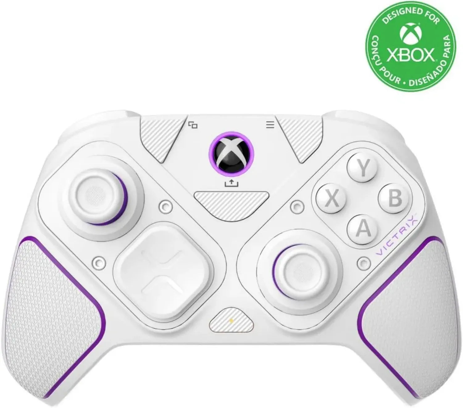 Manette Sans Fil Victrix Pro BFG: Compatible Xbox Series X|S, Xbox One, et PC Windows 10/11 - Blanc