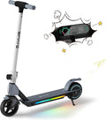 Trottinette Électrique Pliable Enfant 130W - Vitesse 15 km/h, Écran LED, Lumières Colorées, Cadeau Idéal de Noël