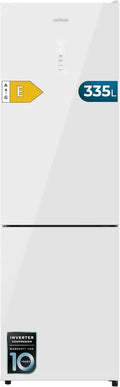 Réfrigérateur Combi 335L No Frost Bolero CoolMarket Blanc, Hauteur 195,3cm, Largeur 59,5cm, Compresseur Inverter, Basse Consommation
