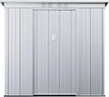 Abri de Jardin en Acier Galvanisé Gris 2,32 m² - Modèle Acamar