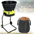 Broyeur électrique de feuilles de jardin, compact et rapide, avec roues et sac de collecte pour déchets