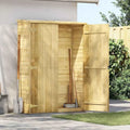 Armoire de jardin en bois avec étagères, abri extérieur pour outils, rangement terrasse 123x50x171 cm