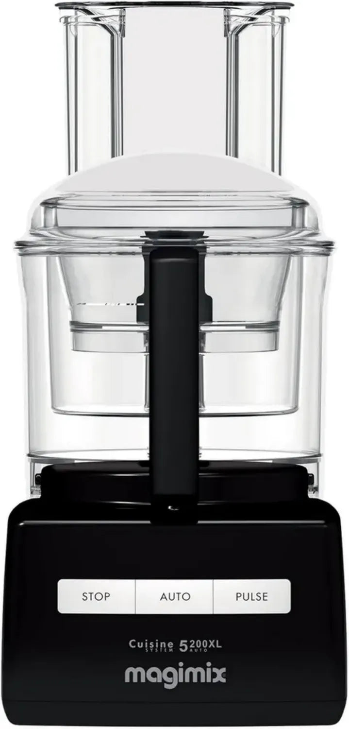 Robot Culinaire Multi-Usage Magimix CS 5200 XL - Hachoir, Mixeur, Centrifugeuse - Bol de 3,6L - Fabriqué en France - Noir