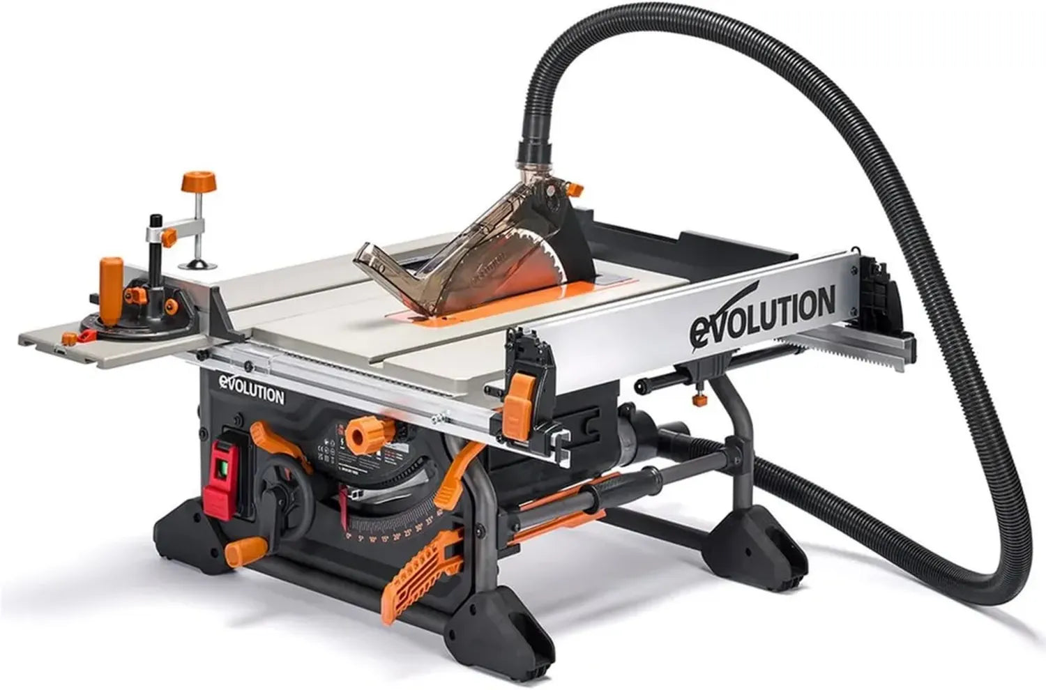 Scie à Table Évolution R255TBL+ avec Lame Multi-Matériaux, 1800W, Coupe Précise Bois-Métal-Plastique