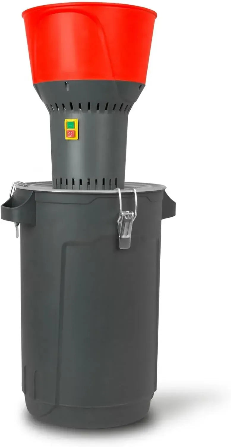 Moulin Électrique à Grains EBERTH 1300W avec Réservoir 60L, Trémie 13L, Capacité 400kg/h, Lames en Acier Inoxydable et 5 Tamis