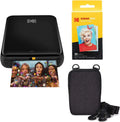 Imprimante Photo Mobile KODAK Step Sans Fil avec Technologie ZINK - Noir - Kit de Voyage 2x3