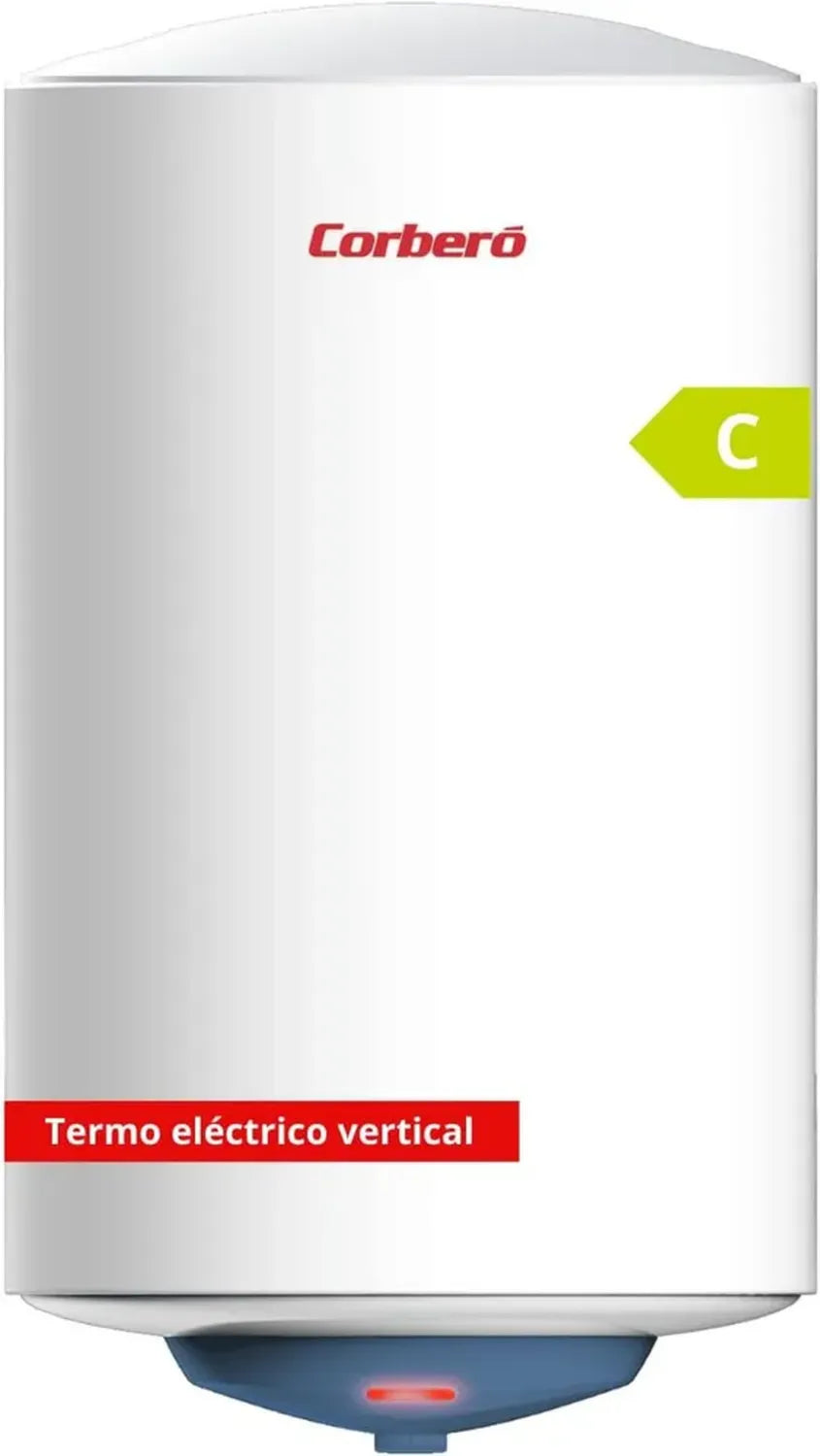 Chauffe-eau électrique 50L Corberó CTMBA50 - Installation verticale, résistance blindée, thermostat ajustable, protection anticorrosion