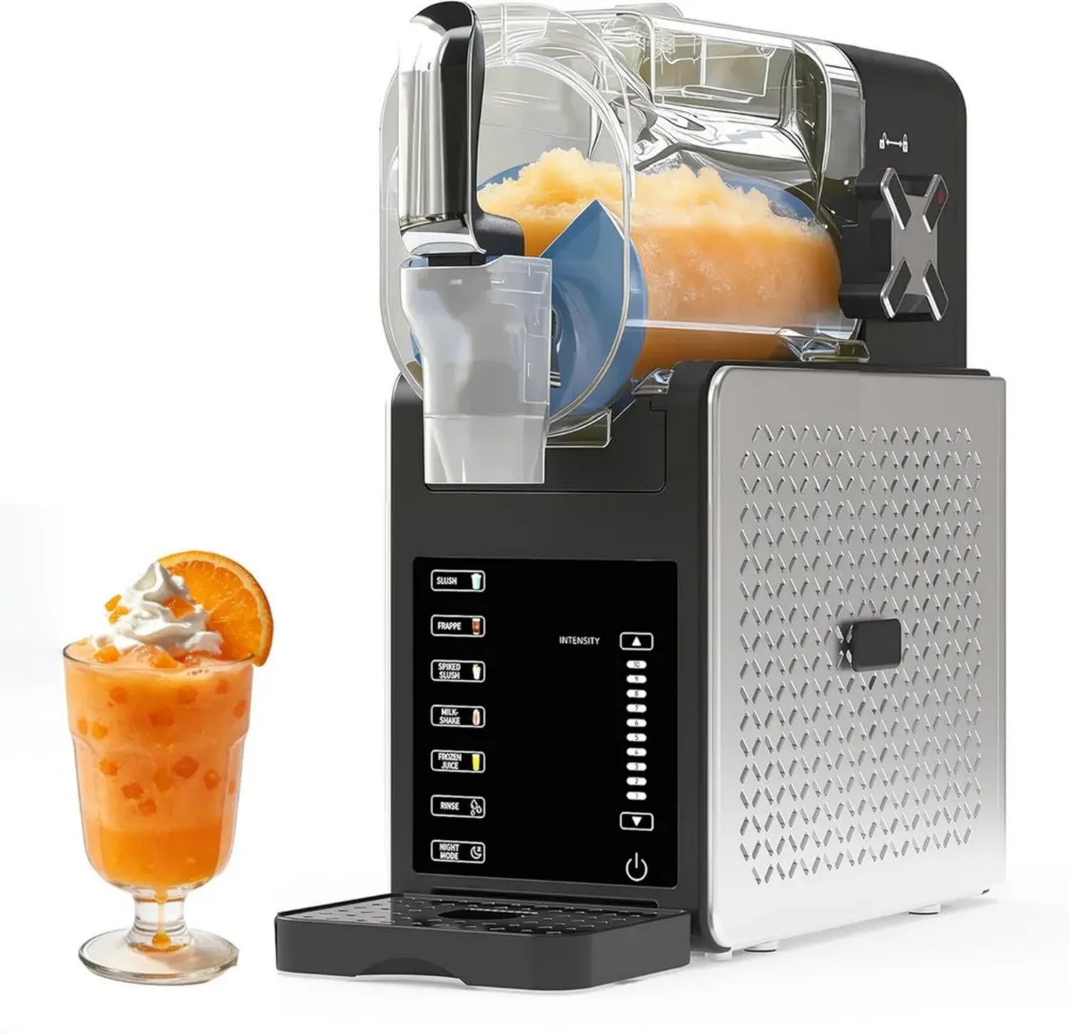 Sorbetière 200 W avec Auto-Nettoyage et 5 Programmes - Capacité 1,9 L - Cocktails et Milkshakes - Fraîcheur 12h