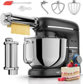 Robot Culinaire Multifonction 2000W - Machine à Pâtes fraîches avec Laminoir - Bol 6,2L (Noir)