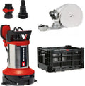 Pompe Submersible Einhell GE-DP 7535 N LL ECO, 750W, Particules Ø35mm, Débit Max 18500 l/h, Inclus Tuyau 10m
