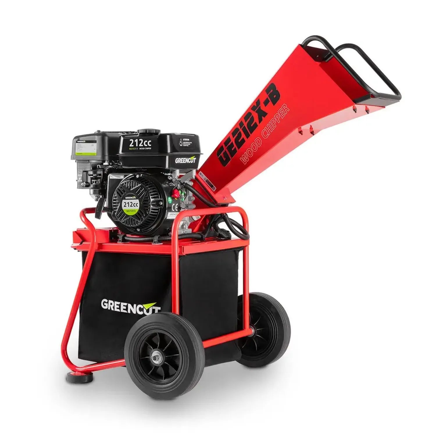 Broyeur à Essence 7ch 212cm³ GREENCUT avec Sac 64L et Roues