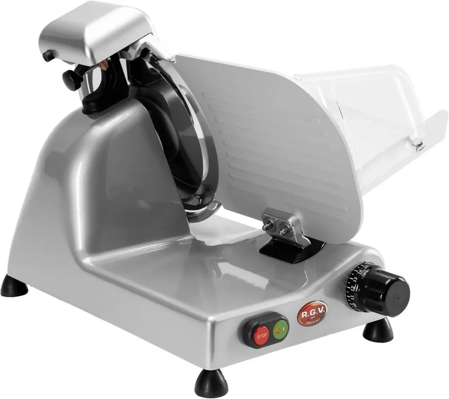 Trancheuse Électrique RGV, 140W, Modèle Lusso, Couleur Argent