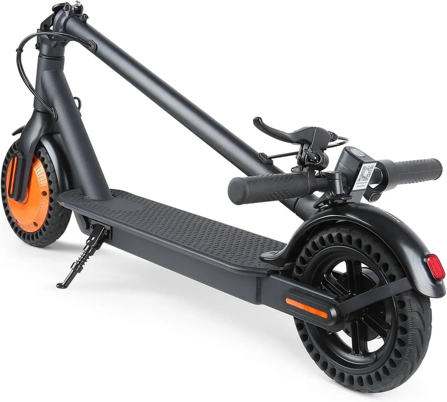 Trottinette Électrique pour Adulte, 20 km d'Autonomie, Pneu 8.5 Pouces Plein, Moteur 350W, 3 Modes avec Croisière, Double Système de Freinage, Idéale pour École, Travail et Camping - Noir