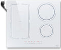 Table de Cuisson Induction 4 Zones 60 cm, 3500W, 9 Niveaux, Boost, Sécurité Enfants, Minuterie, Blanche