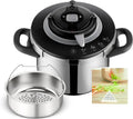 Autocuiseur SEB Clipso+ CHEF 6L, Pour 4 à 6 personnes, Compatible induction, 4 programmes, Cuisson rapide, Facile à ouvrir