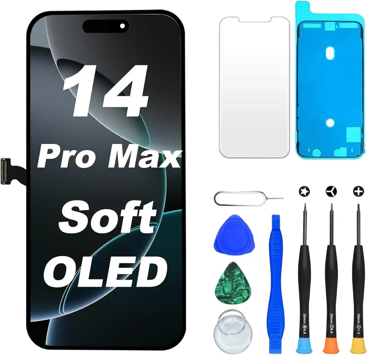 Écran OLED Souple pour iPhone 14 Pro Max avec Face ID et Tone Vraie