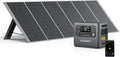Générateur Électrique Portable 2400W avec Batterie LiFePO4 et Panneau Solaire 400W, Sorties USB et AC, Certifié IP65