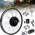 Kit de conversion vélo électrique 1000W-1500W avec écran LCD, tailles multiples