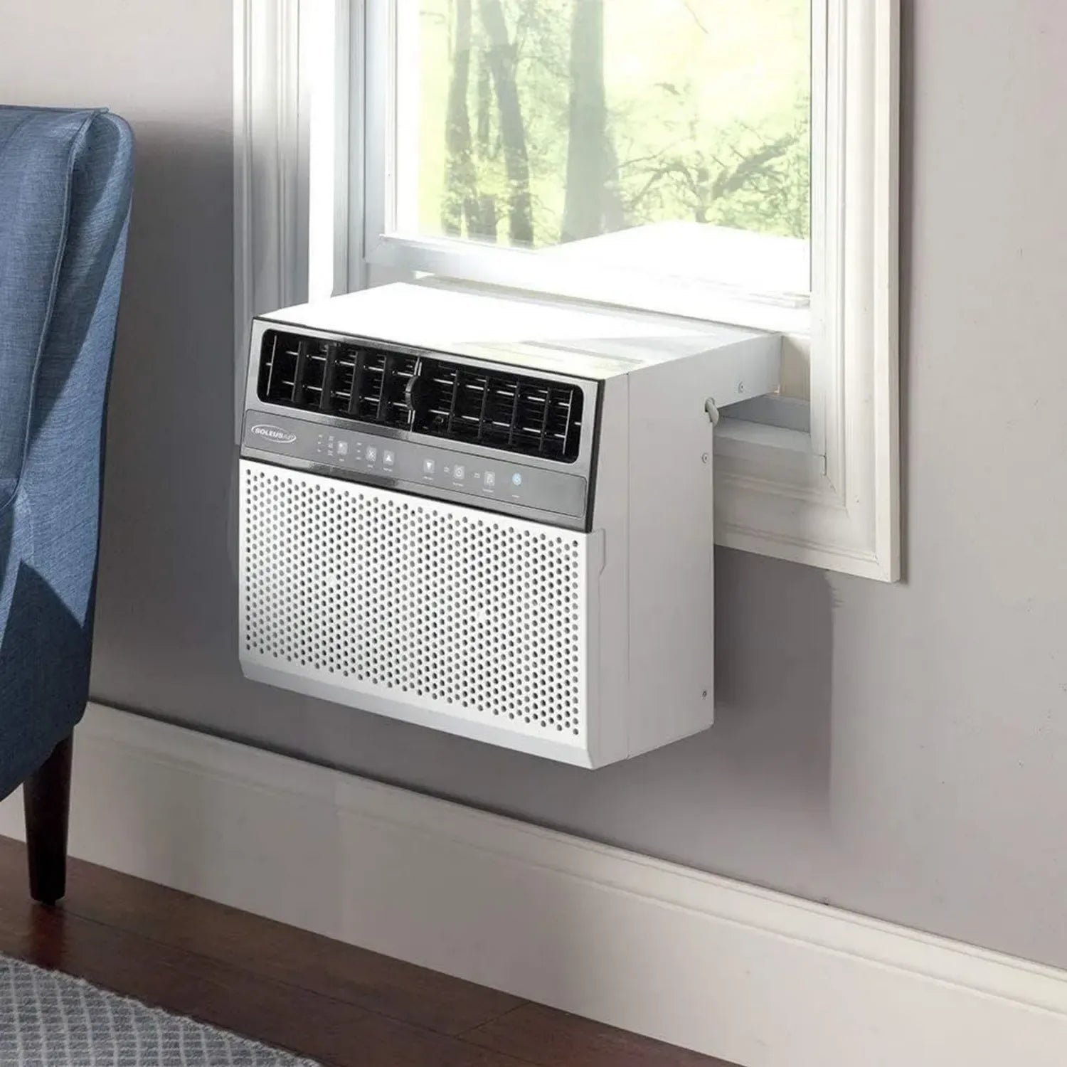 Climatiseur Soleus Air 8000 BTU avec WiFi, silencieux et sûr, vue dégagée pour fenêtre