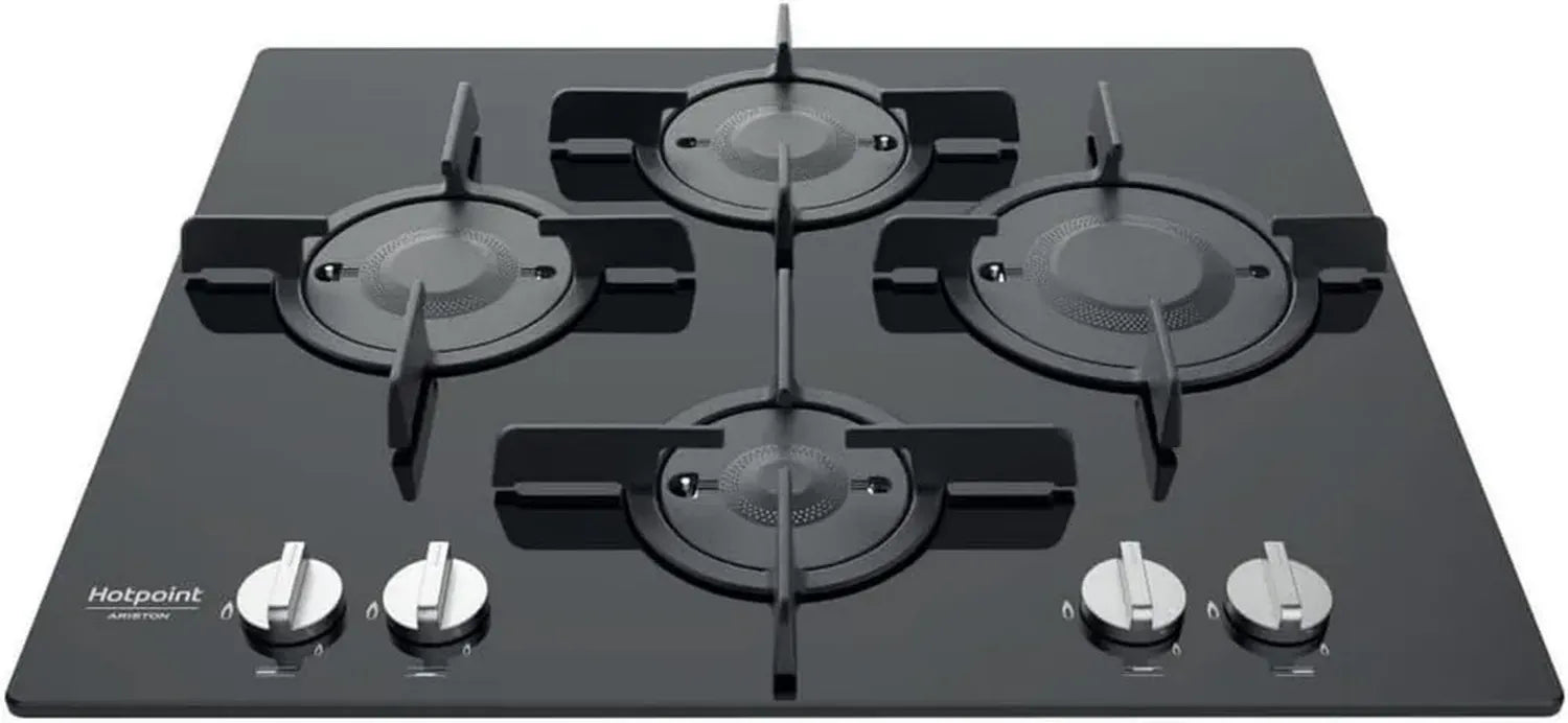 Plaque de Cuisson à Gaz Encastrable Hotpoint Noir 4 Feux