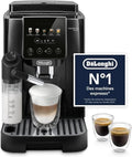 De'Longhi Magnifica Start Cafetière Automatique - Mousseur LatteCrema, 4 Recettes Programmables, Commandes Tactiles, Noir