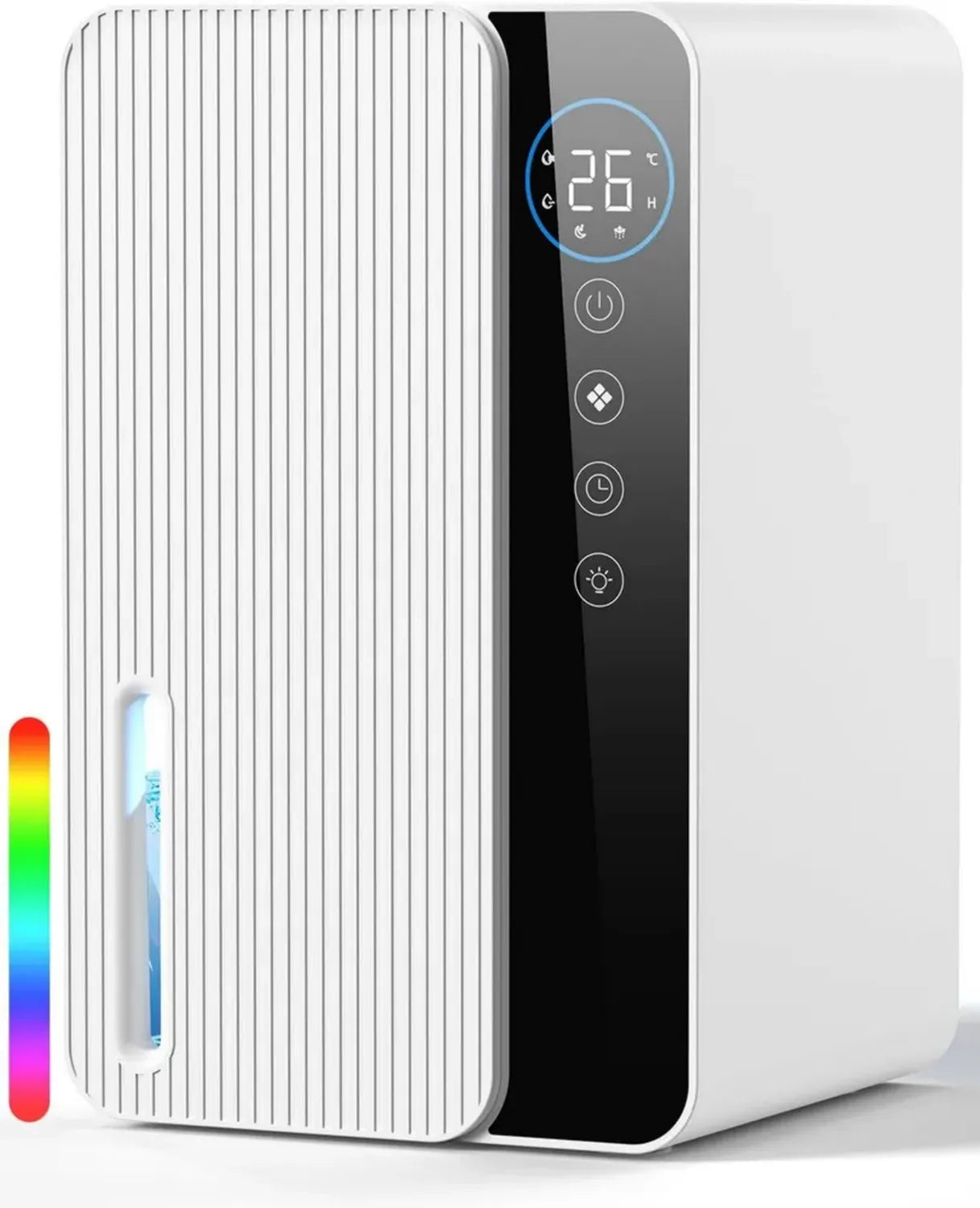 Désumidificateur Électrique 1.8L, Ultra Silencieux avec Minuteur et Écran LED - Idéal pour Salle de Bain, Dressing et Chambre
