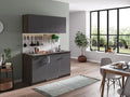 Petite cuisine respekta Oliver en bois composite, gris, 150 cm
