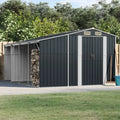 Abri de Jardin en Acier Galvanisé Anthracite 277x365,5x179 cm