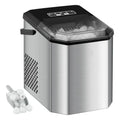Machine à glaçons autonome 120W, produit 9 glaçons en 6 min, capacité 12 kg/24h, avec fonction autonettoyante, pelle et panier inclus, idéale pour fêtes et bureaux