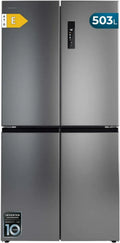 Réfrigérateur 4 Portes No Frost Cecotec 503L Inox avec Système MetalFlex et Compresseur Inverter