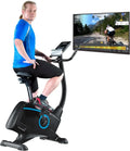 Vélo d'appartement Skandika Atlantis - 32 Résistances, 15 Programmes, Frein Magnétique Silencieux, Écran LED, Masse Inertielle 10KG, Réglage Guidon/Selle, Poids Max 150KG