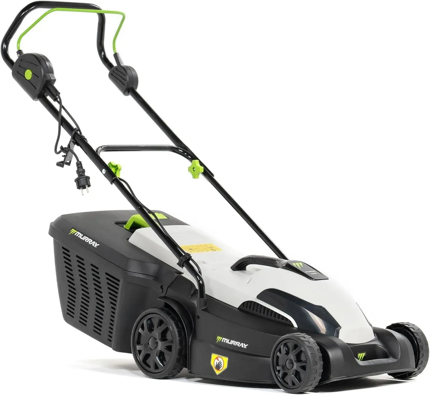 Tondeuse Électrique Murray 1600W 38cm avec Bac 45L pour Jardins 500m² - Ergonomique et Sûre