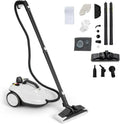 Nettoyeur Vapeur SOARS 2000W, 14 Accessoires, 5 Bars de Pression, Température 160°C, Chauffe en 8 Min, Réservoir 1.8L, Pour Sols et Surfaces 108 m² (Blanc)