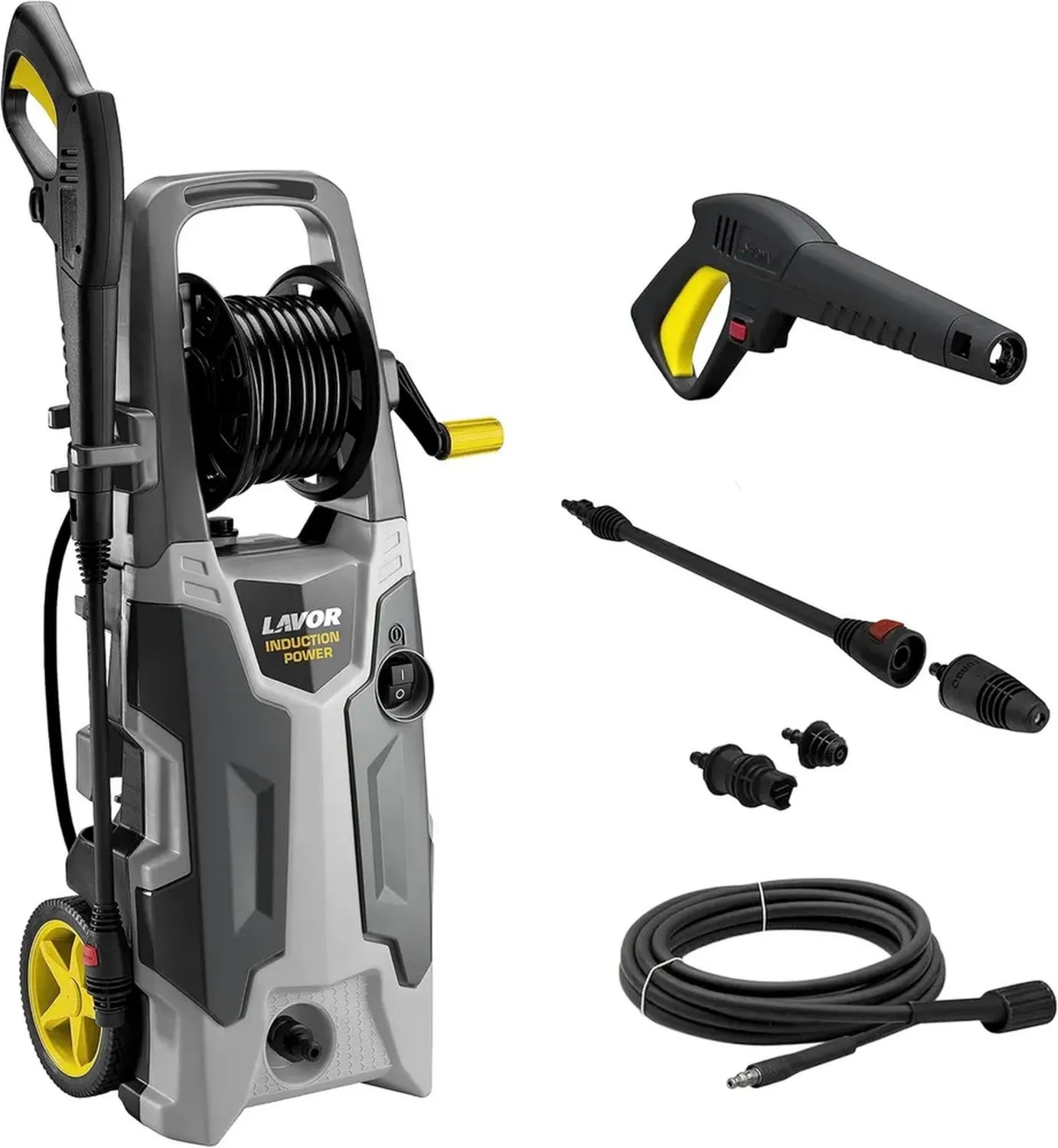 Nettoyeur Haute Pression Lavor 160 Bar avec Enrouleur et Moteur 2200W