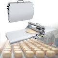 Machine à pâte pliante en acier inoxydable pour boulangeries et pizzas - Épaisseur réglable 0,5 à 27 mm - Professionnelle 102 x 58 cm