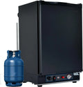 Réfrigérateur Trivalent 40L 12V/220V/Gaz pour Camping et Caravane, Silencieux avec Porte Réversible, Noir