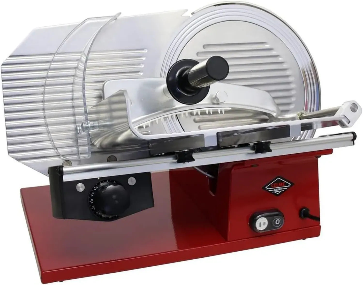 Trancheuse Professionnelle Evolution 300 - Rouge avec Lame Chromée