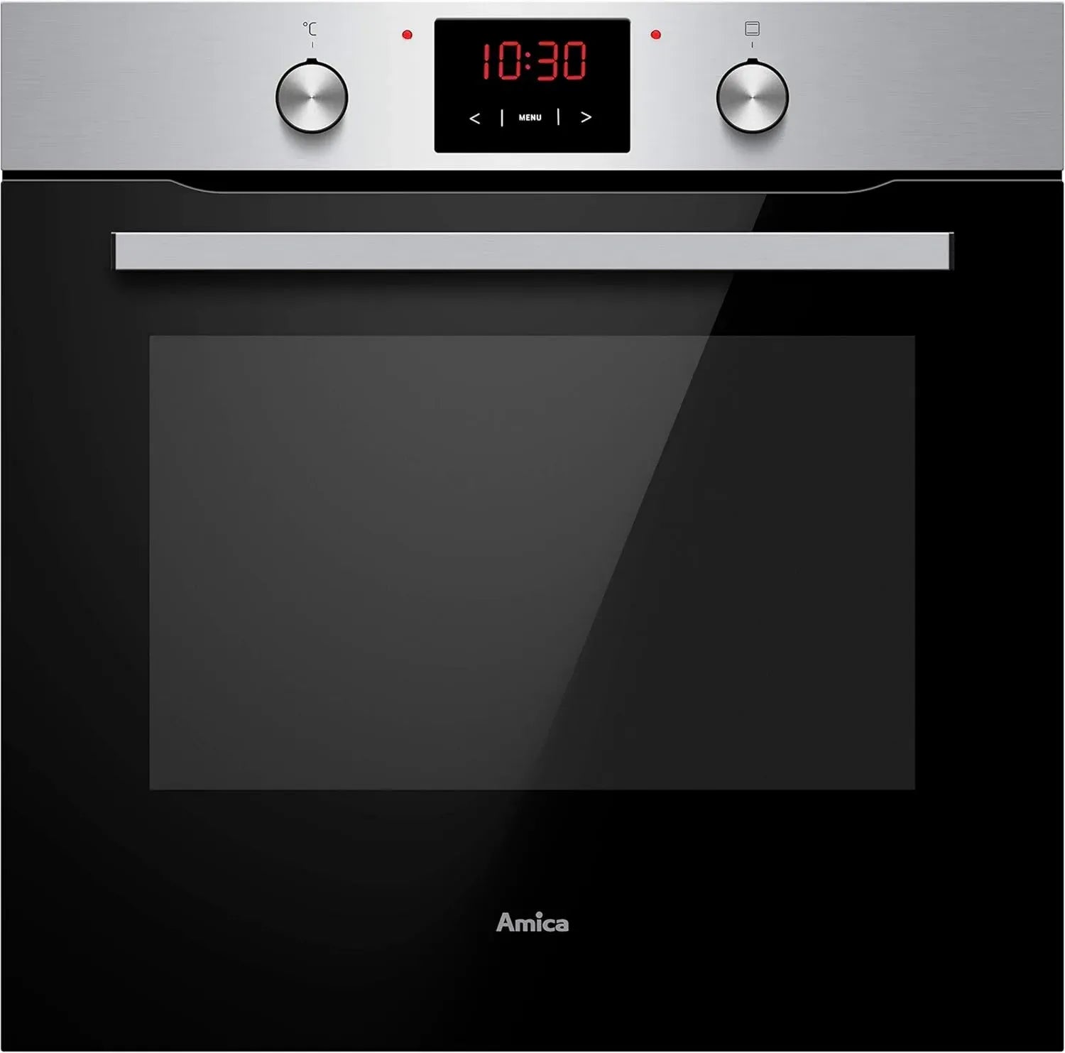 Four encastrable Amica ABE 9430 E inox avec chaleur tournante, minuterie et nettoyage vapeur